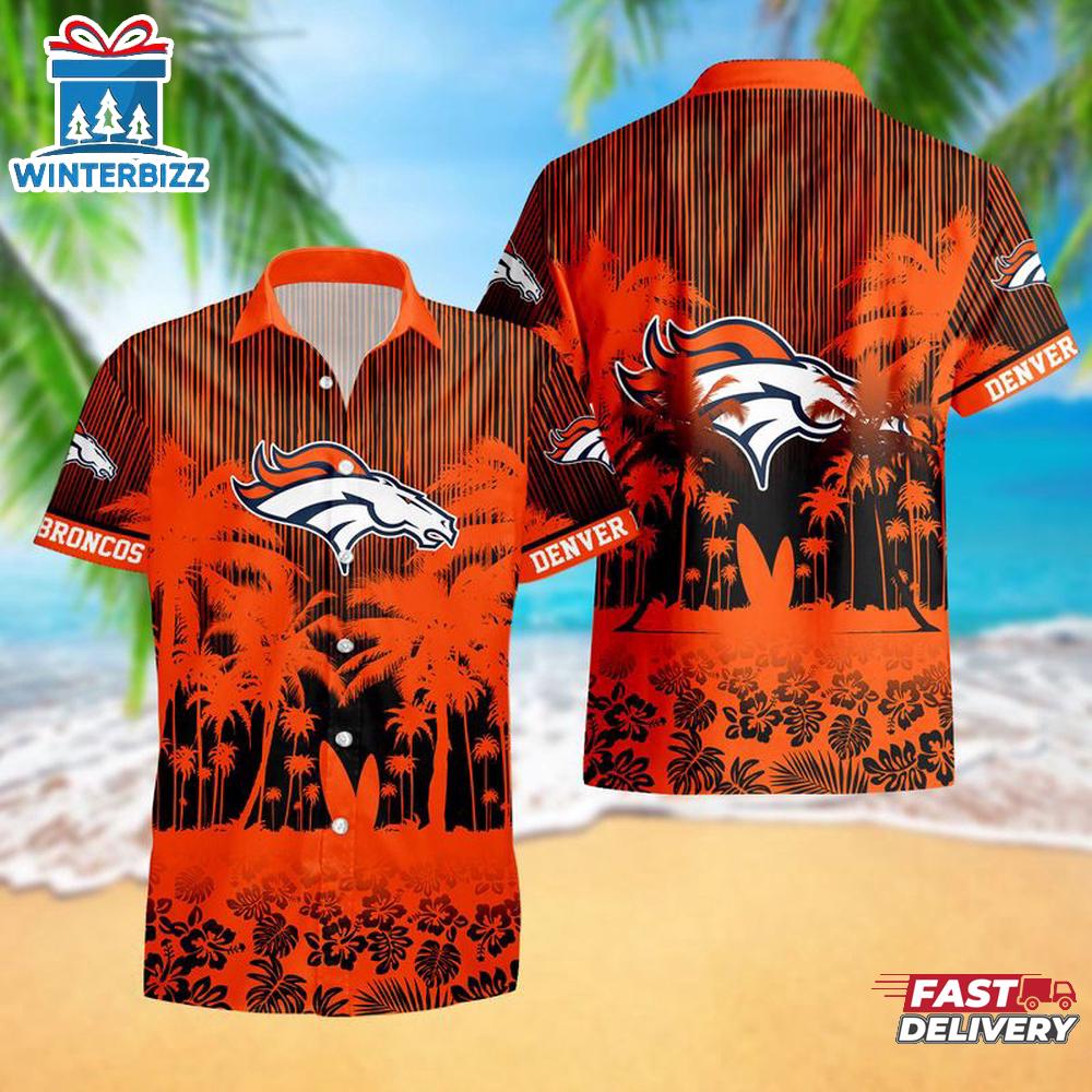 Denver Broncos Palm Tree Garden Pattern Hawaii Shirt Denver Broncos Palm Tree Garden Pattern Hawaii Shirt