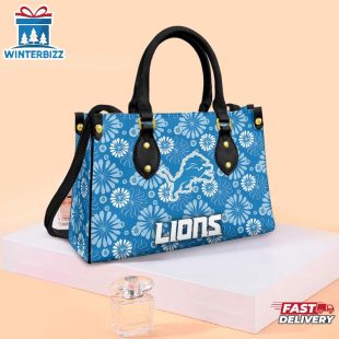 Detroit Lions Daisy NFL Leather Handbag