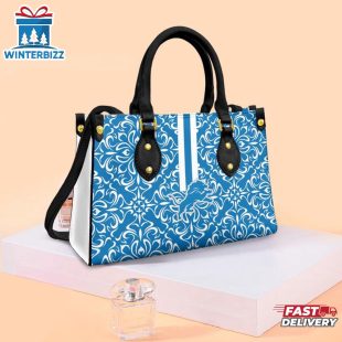 Detroit Lions Flower Pattern Limited Edition NFL Leather Handbag