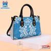 Detroit Lions Flower Pattern NFL Leather Handbag
