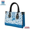 Detroit Lions Rose Pattern NFL Leather Handbag