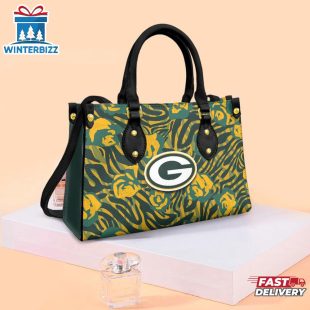 Green Bay Packers Rose Character NFL Leather Handbag