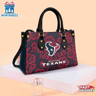 Houston Texans Floral NFL Leather Handbag
