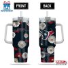 Houston Texans Flowers Pattern NFL Tumbler 40Oz