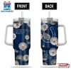 Indianapolis Colts Flowers Pattern NFL Tumbler 40Oz