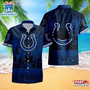 Indianapolis Colts Palm Tree Garden Pattern Hawaii Shirt
