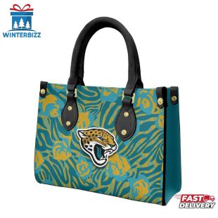 Jacksonville Jaguars Rose Character NFL Leather Handbag