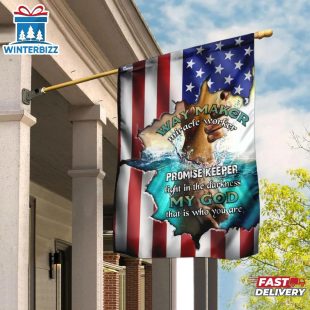Jesus Christ Way Maker Miracle Worker House And Garden Flags