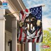 Jesus Christ With Cross American House And Garden Flag