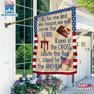Jesus Christian Cross American House And Garden Flag