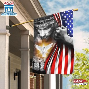 Jesus Christian Peace House House And Garden Flag