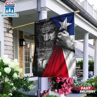 Jesus Christian Texas House And Garden Flag