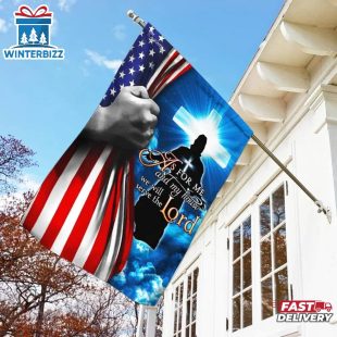Jesus Christian We Will Serve The Lord House And Garden Flag