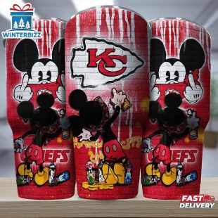 Kansas City Chiefs NFL Mickey Mouse Pattern Tumbler