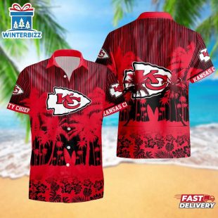 Kansas City Chiefs Palm Tree Garden Pattern Hawaii Shirt