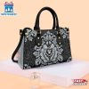 Las Vegas Raiders Flower Pattern NFL Leather Handbag