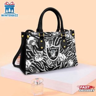 Las Vegas Raiders Rose Character NFL Leather Handbag