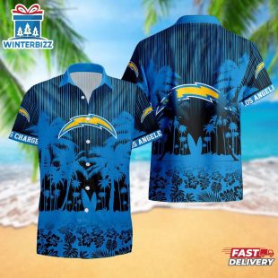 Los Angeles Chargers Palm Tree Garden Pattern Hawaii Shirt