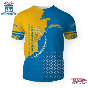 Los Angeles Chargers Team Football NFL 3D T-Shirt