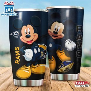 Los Angeles Rams Mickey Mouse NFL Team Tumbler For Fans