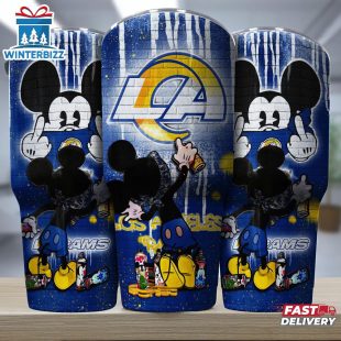Los Angeles Rams NFL Mickey Mouse Pattern Tumbler