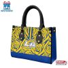 Los Angeles Rams Rose Pattern NFL Leather Handbag