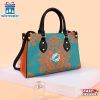 Miami Dolphins Flower Pattern NFL Leather Handbag