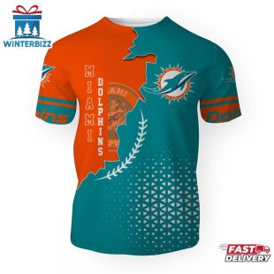 Miami Dolphins Team Football NFL 3D T-Shirt