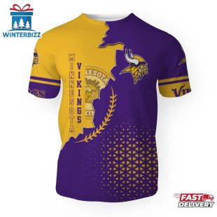 Minnesota Vikings Team Football NFL 3D T-Shirt