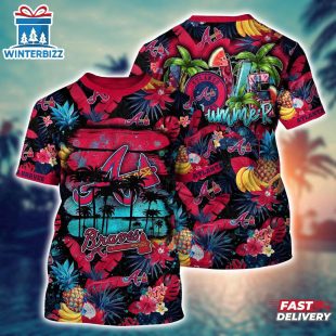 MLB Atlanta Braves All Over Print T-Shirt Adventure Vogue For Sports Enthusiasts