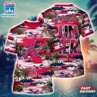 MLB Atlanta Braves All Over Print T-Shirt Aloha Grand Slam For Fans Sports