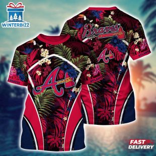 MLB Atlanta Braves All Over Print T-Shirt Baseball Bliss For Fans Baseball