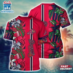 MLB Atlanta Braves All Over Print T-Shirt Chic Athletic Elegance For Fans Baseball