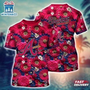 MLB Atlanta Braves All Over Print T-Shirt Game Changer For Sports Enthusiasts