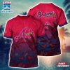 MLB Atlanta Braves All Over Print T-Shirt Paradise Bloom For Sports Enthusiasts