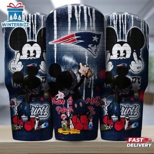 New England Patriots NFL Mickey Mouse Pattern Tumbler