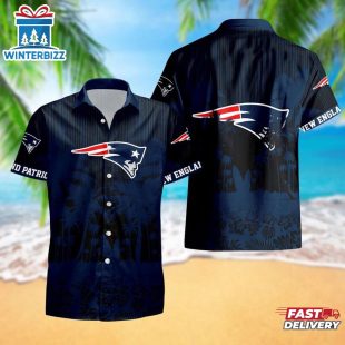 New England Patriots Palm Tree Garden Pattern Hawaii Shirt