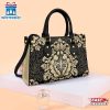 New Orleans Saints Flower Pattern NFL Leather Handbag
