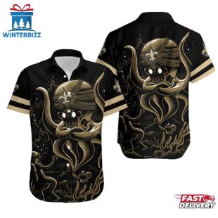 New Orleans Saints Octopus Hawaiian Shirt
