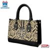 New Orleans Saints Rose Pattern NFL Leather Handbag