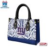 New York Giants Rose Pattern NFL Leather Handbag
