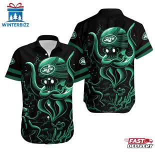 New York Jets Octopus Hawaiian Shirt