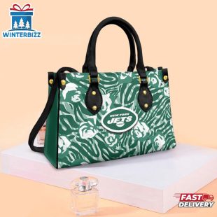 New York Jets Rose Character NFL Leather Handbag