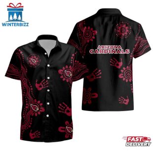 NFL Arizona Cardinals Hands Pattern Hawaiian Shirt