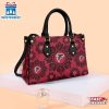 NFL Atlanta Falcons Ornamental Round Pattern Leather Handbag
