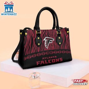 NFL Atlanta Falcons Zebra Pattern Leather Handbag