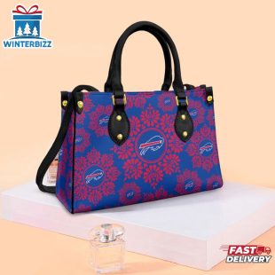 NFL Buffalo Bills Ornamental Round Pattern Leather Handbag