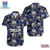 NFL Buffalo Bills Roses And Skull Pattern Hawaiian Shirt