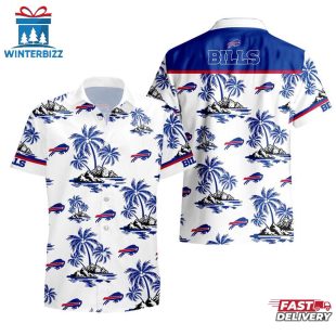 NFL Buffalo Bills Team Tree Pattern Hawaiian Shirt