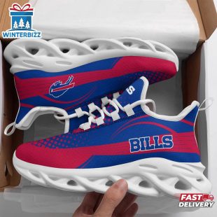 NFL Buffalo Bills Waves Pattern Max Soul Shoes